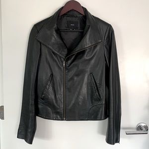 Simple leather jacket